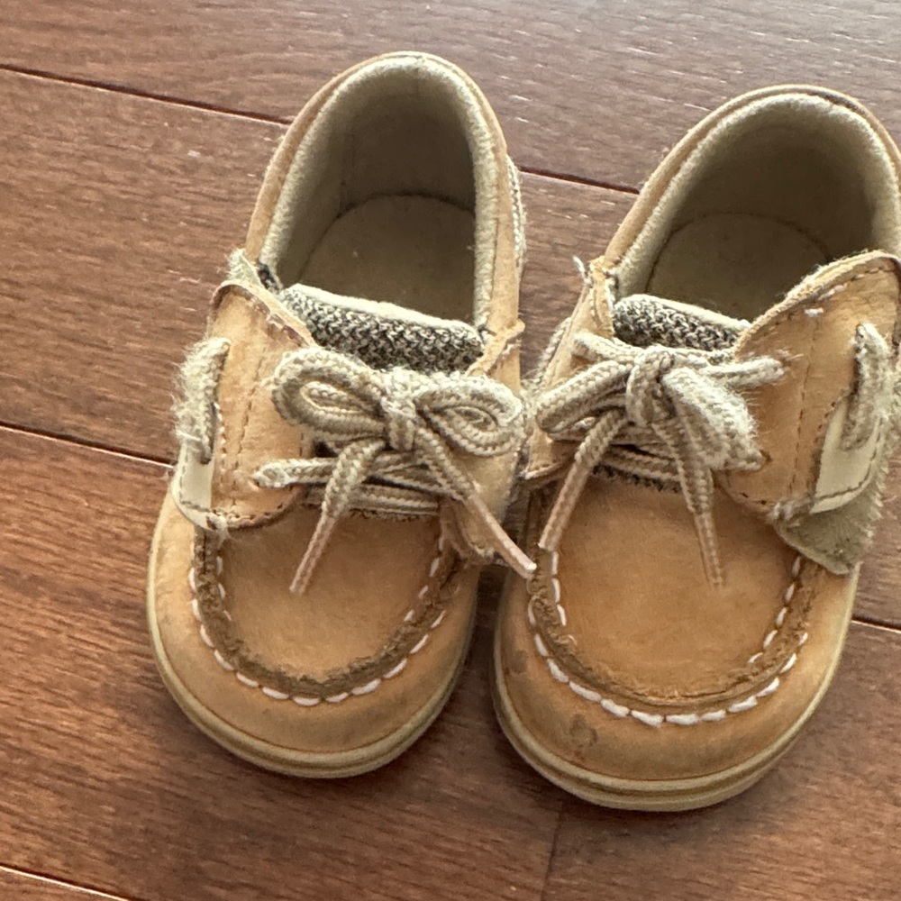 Tan Kids Shoes with Laces